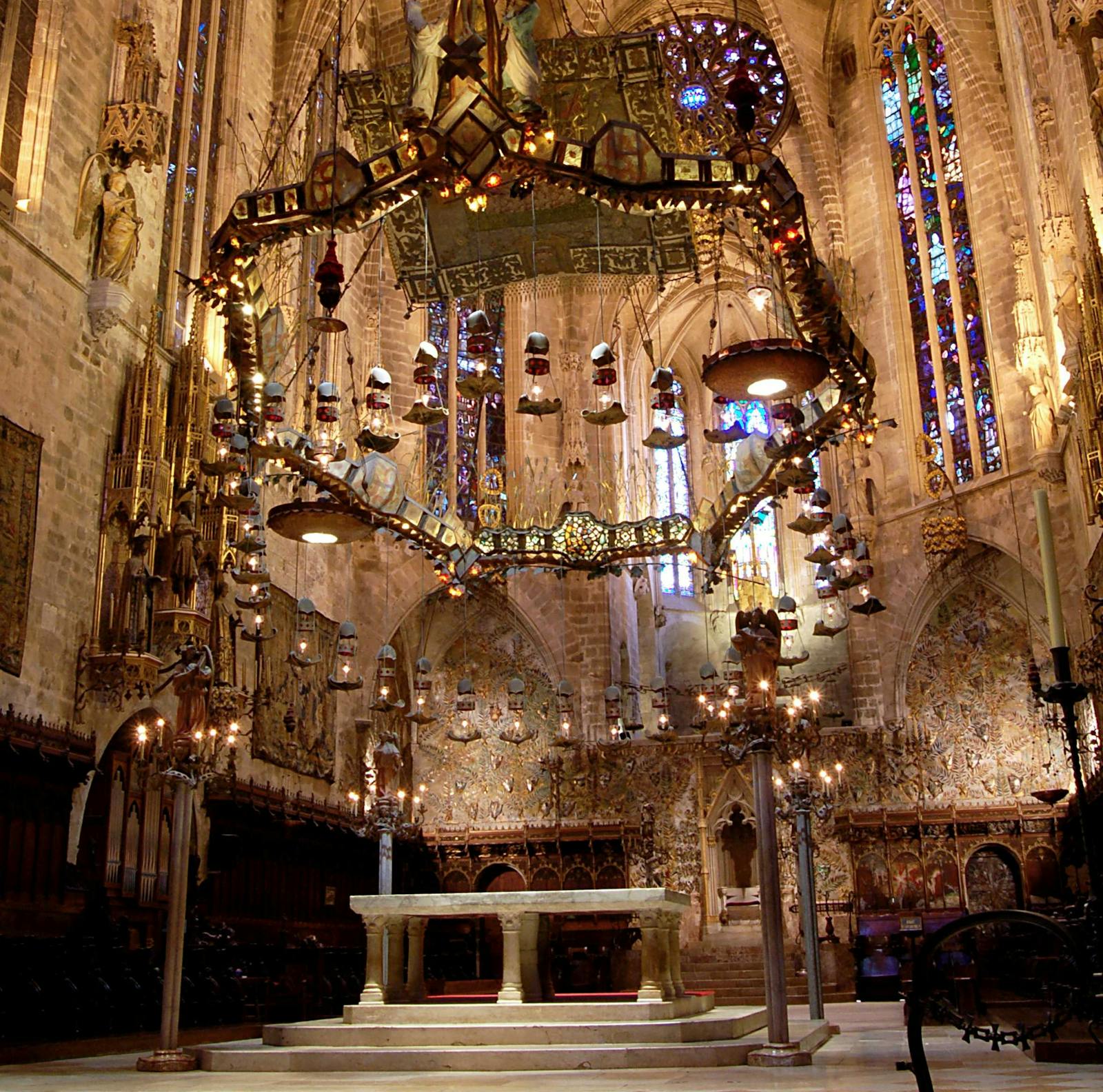 Le chœur et le jubé de la Cathédrale de Palma de Majorque